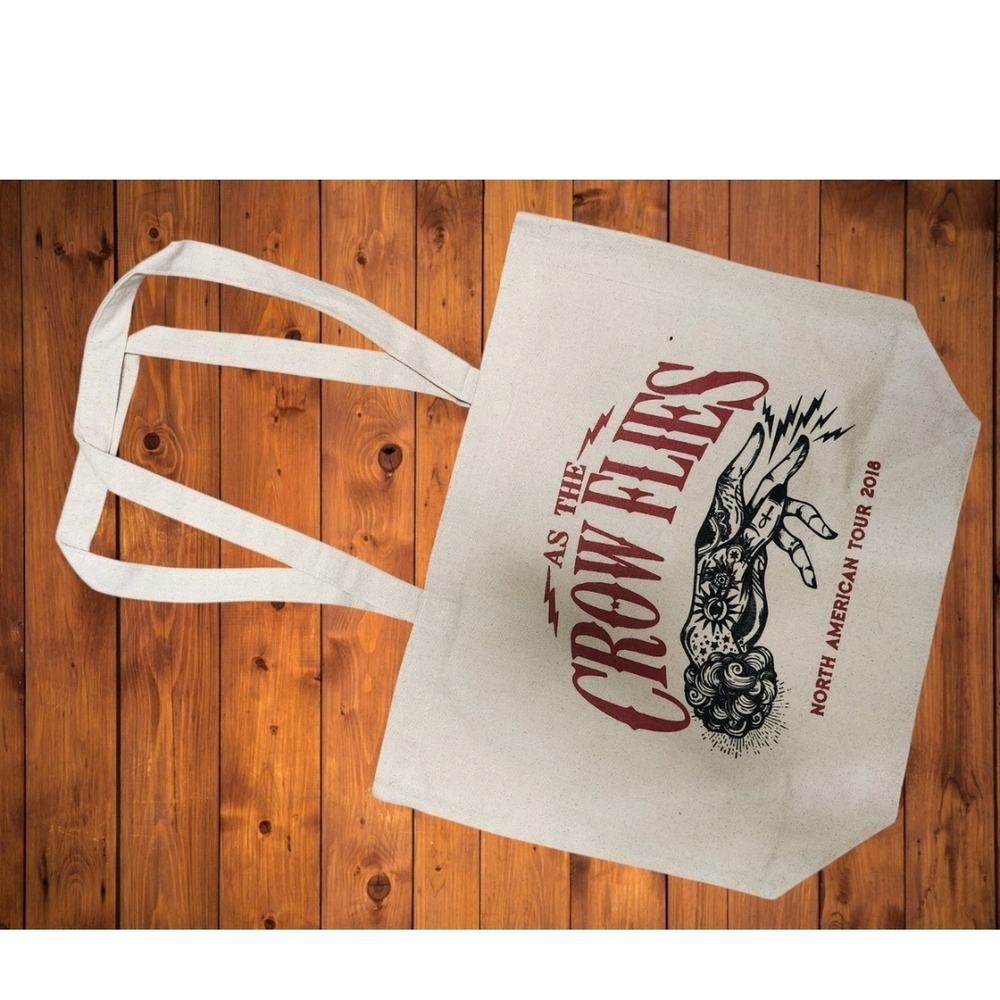 2018 As The Crow Flies Tour Authentic Merch Black Crowes Chris Robinson Hemp Bag
